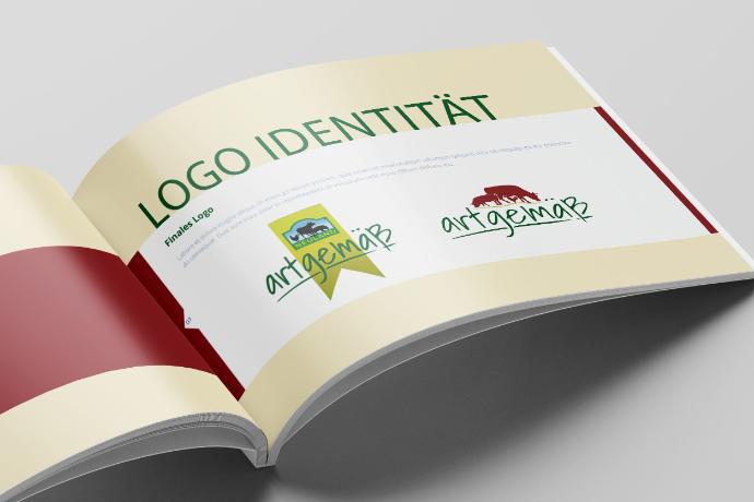 Logoentwicklung für unseren Kunden "artgemaess"